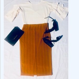 💥Sale💥Zara Pencil Skirt- Mustard
